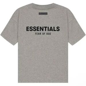 ESSENTIALS FEAR OF GOD Classic Short Sleeve Tee Dark Oatmeal‎ - Size Small NWT